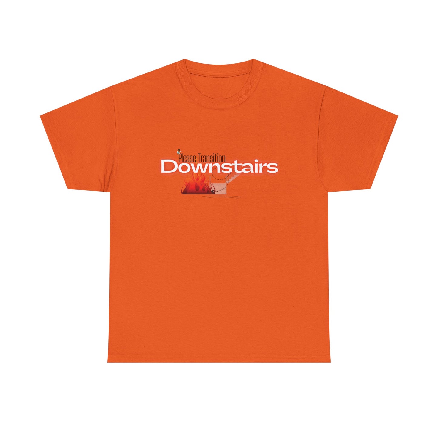 Please Transition Downstairs 2023 Unisex Heavy Cotton Tee
