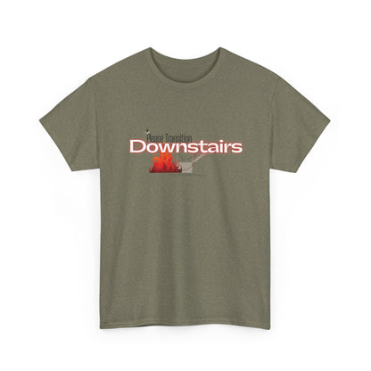 Please Transition Downstairs 2023 Unisex Heavy Cotton Tee