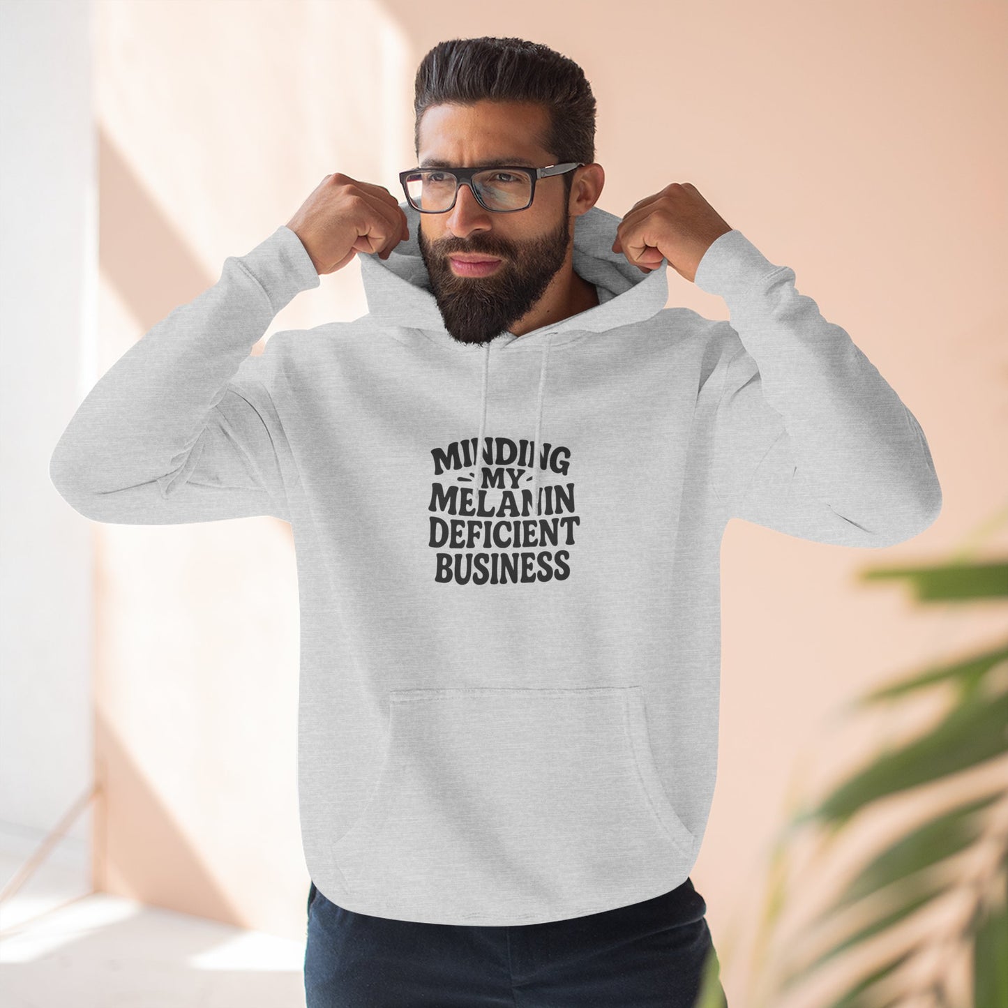 "Minding My Melanin Deficient Business" Graphic Pullover
