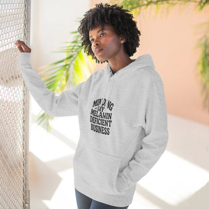 "Minding My Melanin Deficient Business" Graphic Pullover