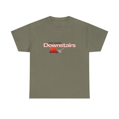 Please Transition Downstairs 2023 Unisex Heavy Cotton Tee