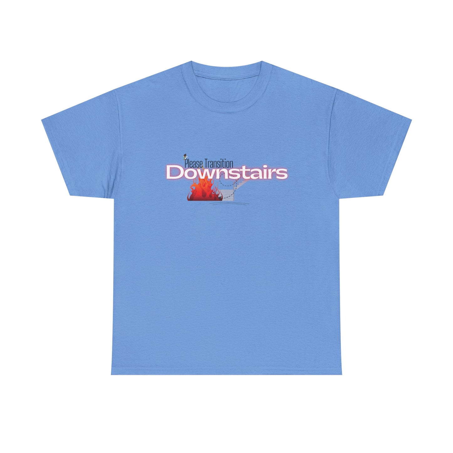 Please Transition Downstairs 2023 Unisex Heavy Cotton Tee