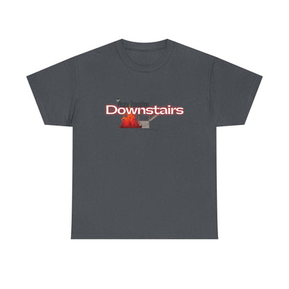 Please Transition Downstairs 2023 Unisex Heavy Cotton Tee